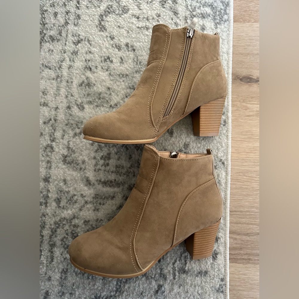 Suede booties
